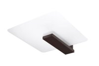 Plafonnier verre bois anti-éblouissement 2x E27...