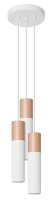 Lampe à suspendre Blanc Naturel 3-flamme GU10...