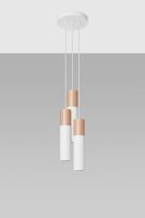 Lampe à suspendre Blanc Naturel 3-flamme GU10...