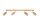 Plafonnier bois 4 flammes 80 cm de long GU10 VESUVIA