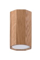 Plafonnier bois H : 10 cm petit plat faible...