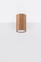 Plafonnier bois H : 10 cm petit plat faible...