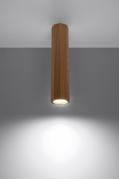 Spot de plafond bois H : 30 cm étroit GU10 faible éblouissement Moderne