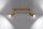 Plafonnier bois allongé 30 cm 2 flammes GU10 Moderne