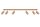 Plafonnier en bois 120 cm de long 6x GU10 réglable
