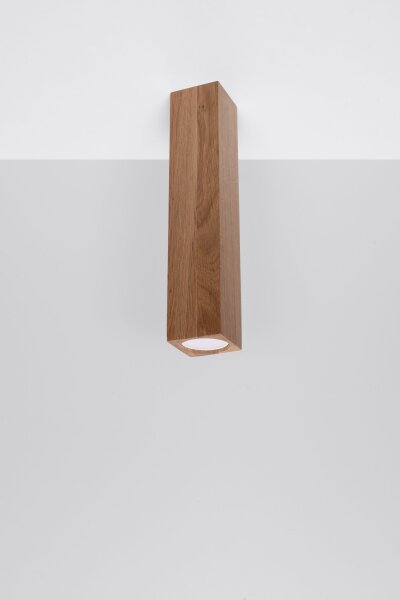 Plafonnier en bois hauteur 30 cm Moderne GU10 BASILEA