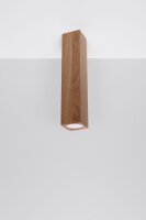 Plafonnier en bois hauteur 30 cm Moderne GU10 BASILEA