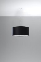 Suspension Tissu Verre Ø 50 cm Noir...