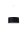 Suspension Tissu Verre Ø 50 cm Noir éblouissant rond