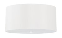 Plafonnier tissu verre blanc Ø 50 cm faible...