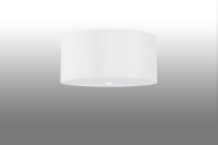 Plafonnier tissu verre blanc Ø 50 cm faible...