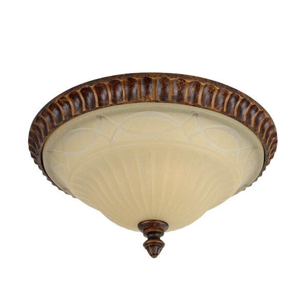 Plafonnier ANABELL 1 Crème Ø33cm Lampe de campagne