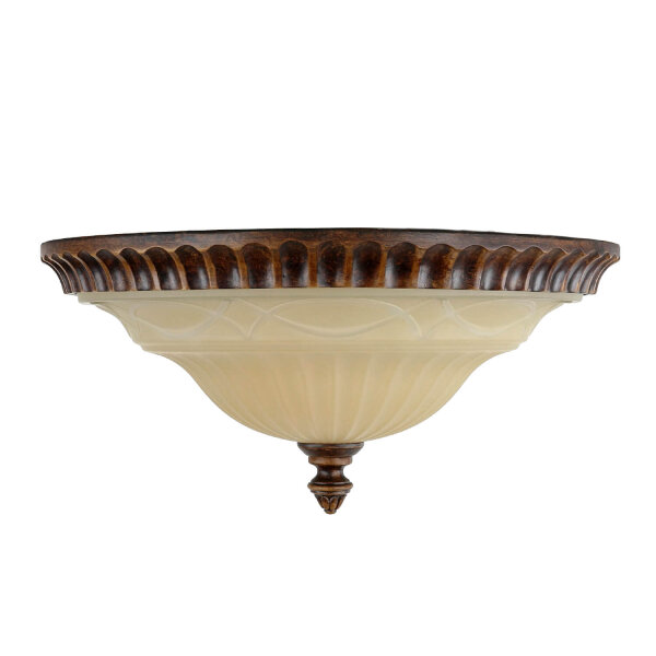 Plafonnier ANABELL 1 Crème Ø33cm Lampe de campagne