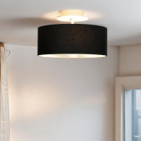 Plafonnier rond noir &Oslash; 30 cm faible...