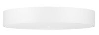 Plafonnier grand Ø 80 cm rond Blanc Tissu Verre 6x...