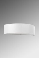 Applique Blanc Tissu Verre 45 cm Up Down Moderne 2x E27