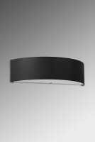 Applique Up Down noir tissu verre 45 cm indirect