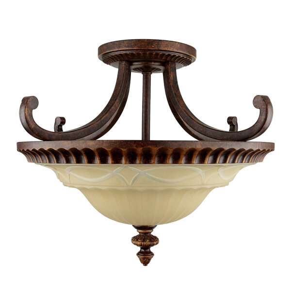 Plafonnier ANABELL 1 Marron Salon Lampe