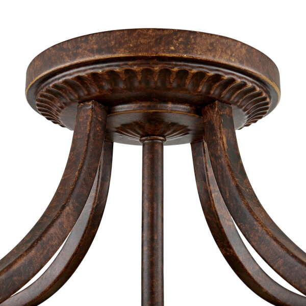 Plafonnier ANABELL 1 Marron Salon Lampe