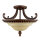 Plafonnier ANABELL 1 Marron Salon Lampe