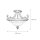 Plafonnier ANABELL 1 Marron Salon Lampe