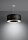 Lampe à suspendre ronde Ø 50 cm Noir Tissu Moderne SANNY
