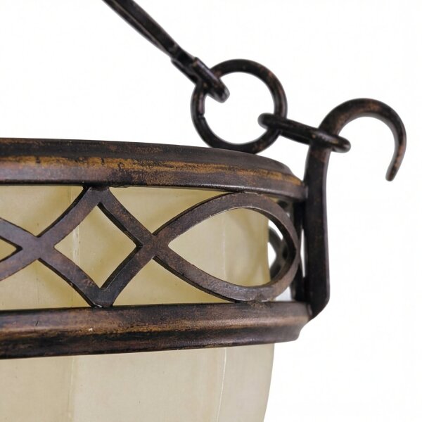 Plafonnier ANABELL 1 Crème Lampe rustique Couloir