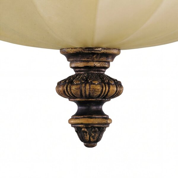 Plafonnier ANABELL 1 Crème Lampe rustique Couloir