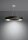 Suspension Noir Tissu Ø 70 cm rond 6x E27 Moderne