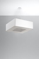 Lampe à suspendre angulaire Blanc Tissu L : 60 cm...