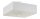 Lampe de plafonnier Blanc carré L : 45 cm Tissu Verre 5x E27