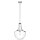 Plafonnier vintage VABLE &Oslash;35cm lampe &agrave; raccourcir