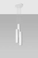 Suspension Métal Blanc 3 flammes GU10 Ø 20...