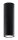 Spot de plafond noir hauteur 20 cm Ø 6 cm étroit GU10 métal