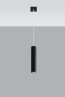 Suspension noire en métal GU10 Ø 6 cm...