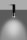 Plafonnier Noir Chrome Ø 6 cm H : 29 cm Cylindre