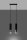 Suspension noir chrome 2 flammes métal ajustable