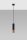 Lampe à suspendre Cylindre Noir Cuivre Ø 6 cm GU10 Métal