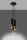 Lampe à suspendre noir or 3-flamme GU10 métal