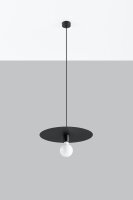 Lampe à suspendre ronde Noir Métal Ø...