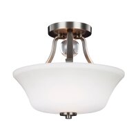 Plafonnier FLUIDA Nickel Ø35cm Lampe...