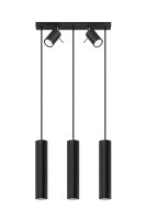 Lampe &agrave; suspendre avec spot m&eacute;tal 5 flammes...