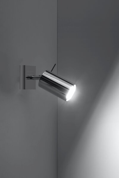 Spot lampe métal ajustable L : 8 cm chrome GU10