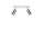 Spot de plafond 2 flammes GU10 30 cm allongé chrome