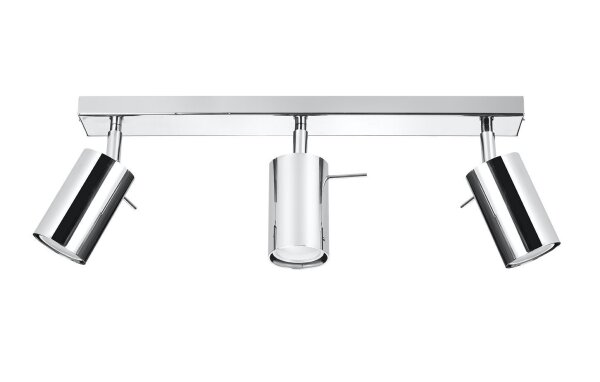 Projecteur de plafond ETNA métal chromé 3-flamme GU10