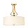 Luminaire LED pour salle de bain IP44 rond en or cr&egrave;me Plafond
