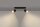 Spot de plafond noir or 30 cm allongé 2 flammes GU10