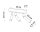Projecteur de plafond noir 3 flammes 35 cm SARGAS