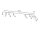 Spot Lampe blanche 6 flammes G9 100 cm de long orientable