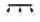Spot de plafond noir 3 flammes orientable E27 métal